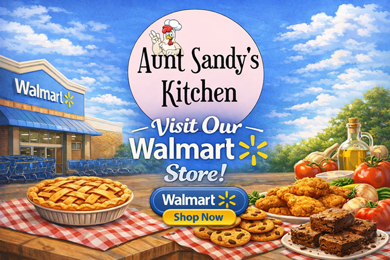Link to Aunt Sandy’s Kitchen Walmart Storefront.