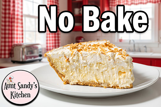 No-Bake Coconut Cream Cheese Pie Recipe.